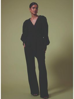 Malie - Black Peplum Celeste Top