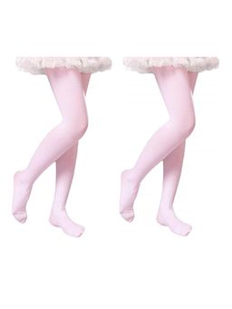 BRACHY - Girls Pink Thermal Tights (Pack of 2)