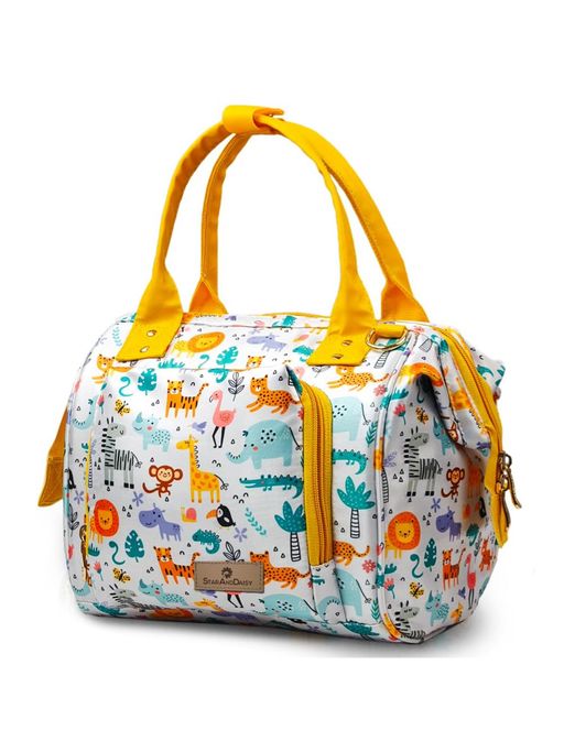 StarAndDaisy Giraffe Print Diaper Bag For Mothers (0-24 Months)