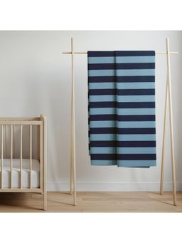 StarAndDaisy - Blue Soft Cotton Baby Swaddle Wrap (0-12 Months)