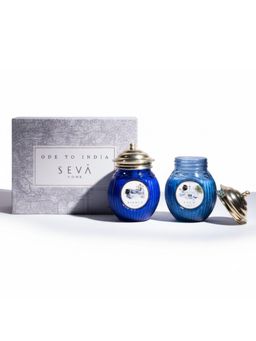 SEVA HOME - Ode To India Collection Srinagar & Goa Essence Scented Candle Gift Set-2 PCs