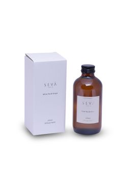 SEVA HOME - Diffuser Refill - White Tea - 250 ml - Long-Lasting Scent Refills Diffusers
