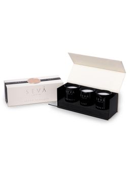 SEVA HOME - The Vibes Small Candle Set Of 3 Luxury Gifting 12 Hours Burn Each