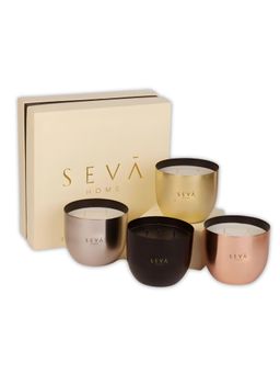 SEVA HOME - Heirloom Assorted Candle Set Luxury Gifting 40 Hour Burn Each