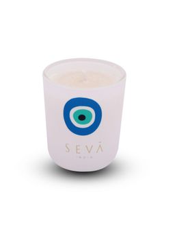 SEVA HOME - Evil Eye Candle Patchouli Rose Luxury Gifting 12 Hour Burn