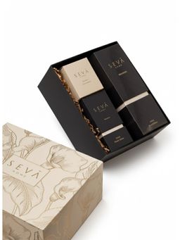 SEVA HOME - Celebration Box Grande Festive Gift Set with Candle, Diffuser & Room Spray