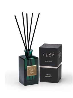 SEVA HOME - Signature Reed Diffuser - Fig Tree - 1000 ml - Long-Lasting Scent