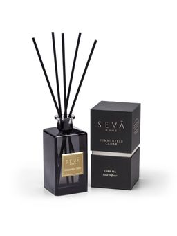 SEVA HOME - Signature Reed Diffuser - Summertime Cedar - 1000 ml - Long-Lasting Scent