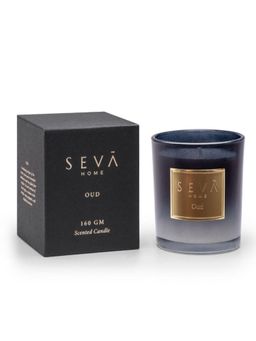 SEVA HOME - Black Signature Scented Candle - Oud