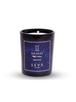 SEVA HOME - Gemini Zodiac Candle Soy Wax Candle Hand-Poured Candle Juhi & Elaichi Fragrance