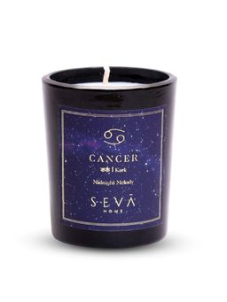 SEVA HOME - Cancer Zodiac Candle Soy Wax Hand-Poured Candle Chameli Raat Rani & Kewda Fragrance