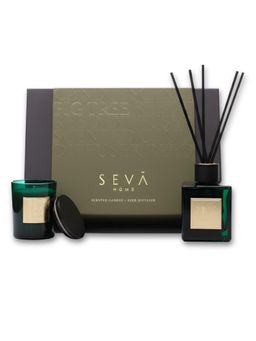 SEVA HOME - Fig Tree Gifting Set Luxury Scented Candle Gift Natural Soy Wax Candle