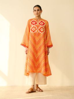 Rustorange - Multi-Color Embellished/Sequined Regular Kurta