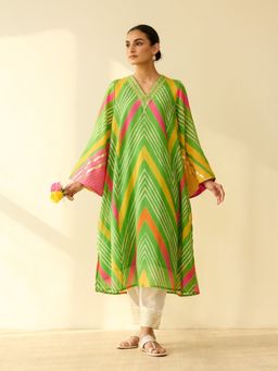 Rustorange - Multi-Color Colorblock Regular Kurta