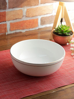 HomeTown - Avril Bone China Serving Bowl in White Colour