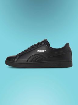 Puma - Smashic Unisex Black Sneakers (UK 3)
