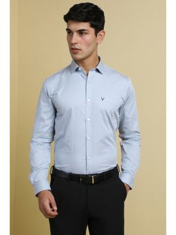 Allen Solly - Men Grey Printed Full Sleeves Formal Shirt