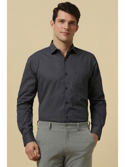 Allen Solly - Men Grey Printed Full Sleeves Formal Shirt