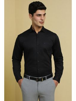 Allen Solly - Men Black Printed Full Sleeves Formal Shirt