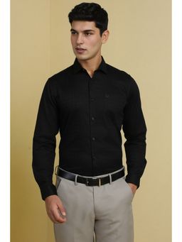 Allen Solly - Men Black Checks Full Sleeves Formal Shirt