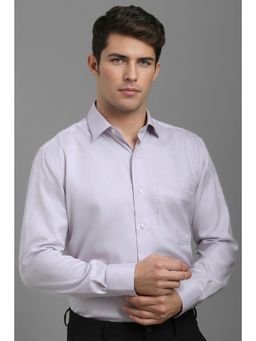 Louis Philippe - Men Grey Printed Full Sleeves Casual Shirt