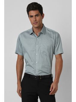 Van Heusen - Men Multi-Color Printed Half Sleeves Casual Shirt
