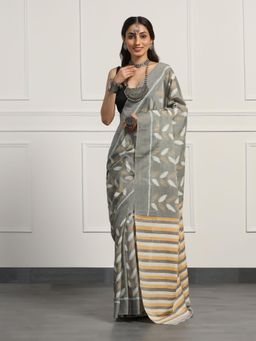 Aditri - Handloom Ikat On Cotton From Orissa Saree with Blouse Piece