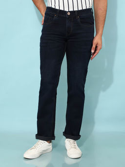 CRIMSOUNE CLUB - Mens Black Straight Jeans
