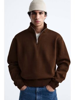 MISCHIEF MONKEY - Men Brown Cotton Solid Sweatshirt