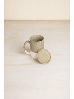 Freedom Tree - Studio Naturals Handcrafted Green Ceramic Lidded Coffee Mug