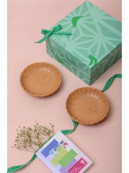 Freedom Tree - Studio Naturals Handcrafted Camel Brown Ceramic Trinket Dish - Pack of 2