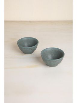 Freedom Tree - Studio Naturals Handcrafted Blue Ceramic Mixer Bowl - Pack of 2