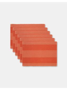 Fabindia - Orange Woven Cotton Mat , Pack of 6