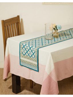 Fabindia - Teal Ambara Cotton Runner