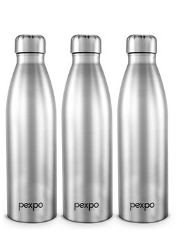 Pexpo - Genro Silver Stainless Steel Fridge Bottle - 1000ml