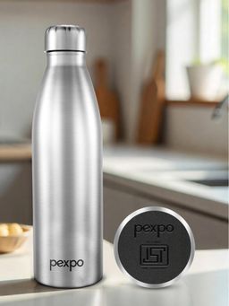 Pexpo - Genro Silver Stainless Steel Fridge Bottle - 1000ml