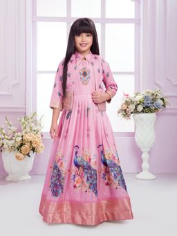 Tiny Kingdom - Pink Colored Gown with Jacket