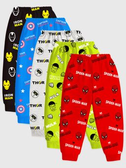 Kuchipoo - Marvel Regular Fit Boys Pyjamas (Pack of 5)
