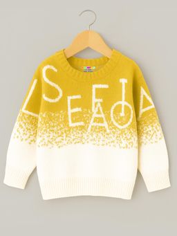 Kuchipoo - Girls Regular Fit Winterwear Sweater -Yellow