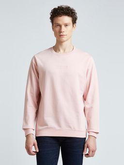 Pepe Jeans - Pink Crew Neck Full Sleeve Sweatshirt