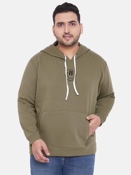 Instafab Plus - Mens Olive Not In The Mood Sweatshirt
