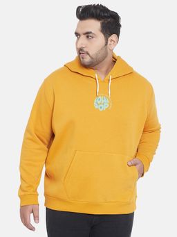 Instafab Plus - Mens Mustard Yellow Lollipop Sweatshirt