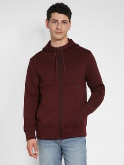 American Eagle - Men Burgundy 24/7 Zip-Up Hoodie