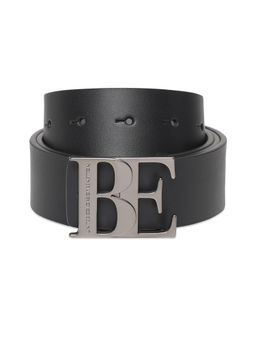 United Colors of Benetton - Men Beran Reversible Leather Belt - Black & Grey