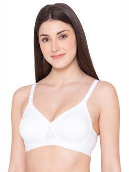 Groversons Paris Beauty - Women Full Coverage Everyday T-Shirt Bra - White