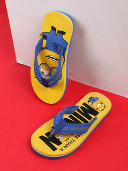 Kidsville - Minion Printed Kids Boys Yellow Flipflops
