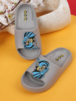 Kidsville - Batman Printed Kids Boys Grey Sliders