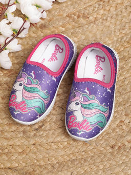 Kidsville - Barbie Printed Kids Girls Purple Sneakers