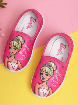 Kidsville - Barbie Printed Kids Girls Pink Sneakers