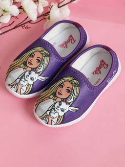 Kidsville - Barbie Printed Kids Girls Purple Sneakers